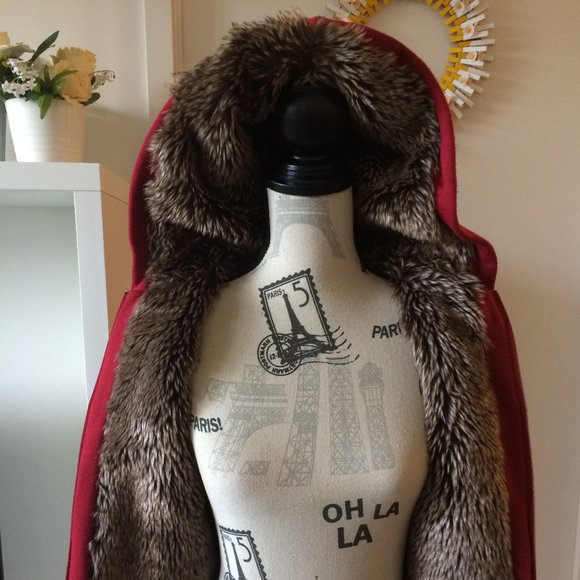 SOLD - Faux Fur lined Zip Hoodies 2 for 1 - Picture 5 of 6